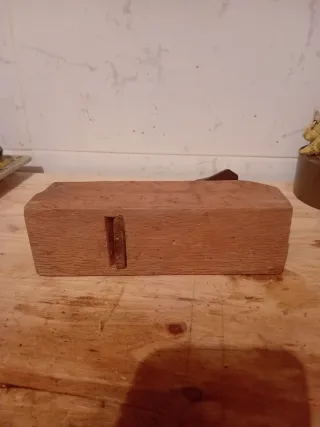 Antiguas Cepillo de carpintero de madera