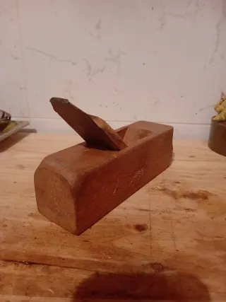 Antiguas Cepillo de carpintero de madera