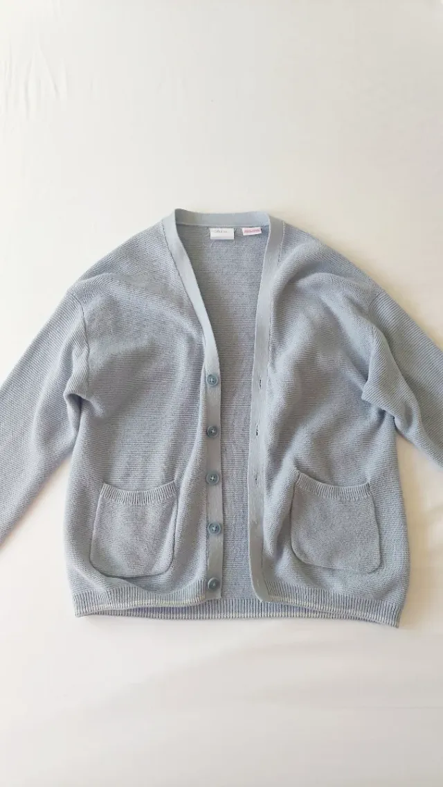 Chaqueta de punto azul para niñ@ 4-5 años