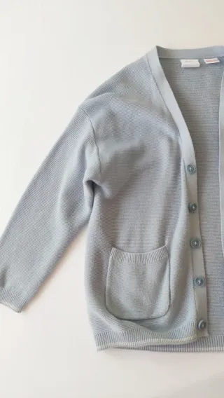 Chaqueta de punto azul para niñ@ 4-5 años