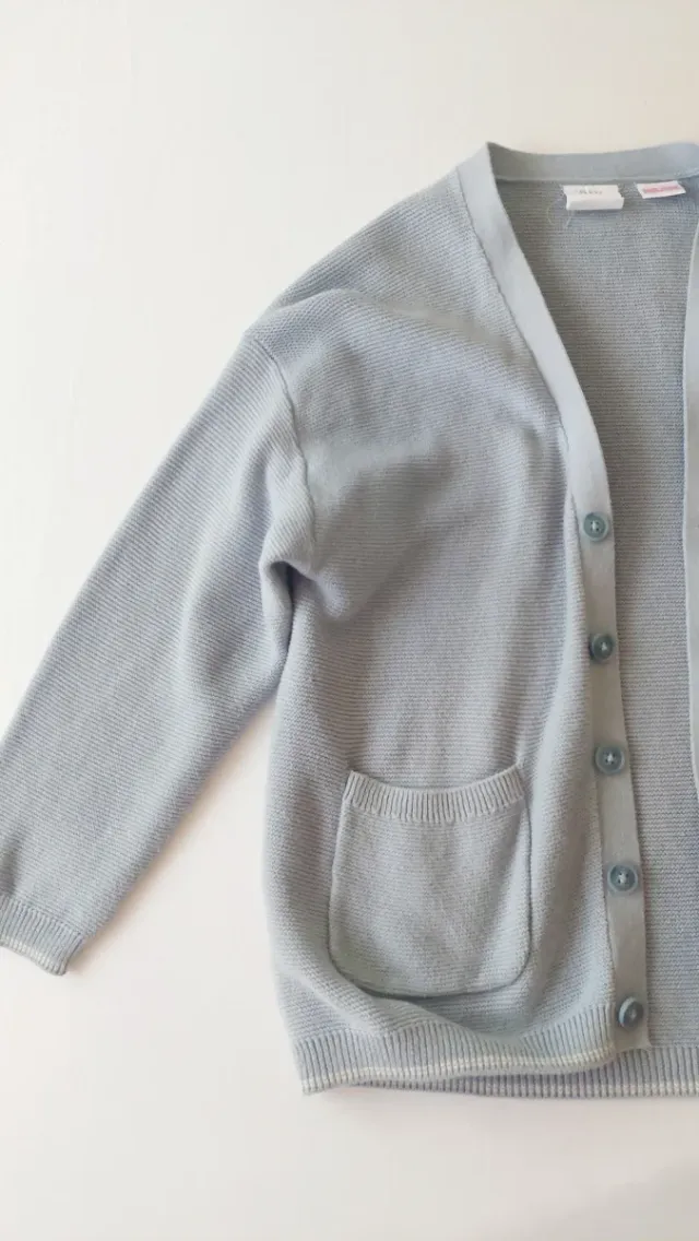 Chaqueta de punto azul para niñ@ 4-5 años