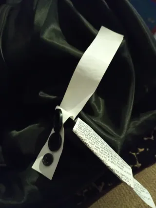 Gabardina de cuero negra