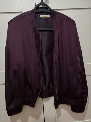 Bomber Mango Morado Talla S