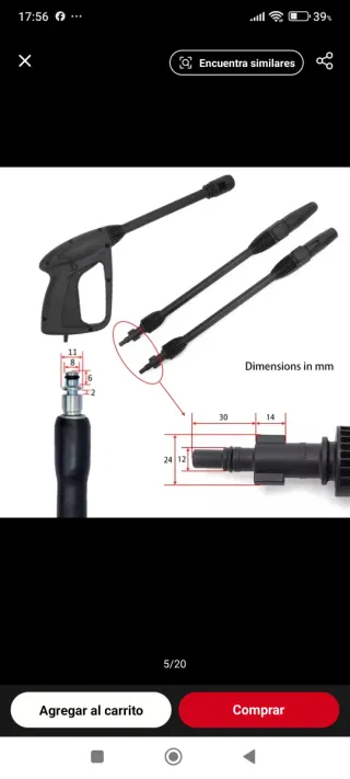 Lanzas de repuesto para hidrolimpiadora