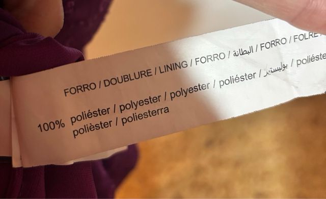 Vestido morado talla L