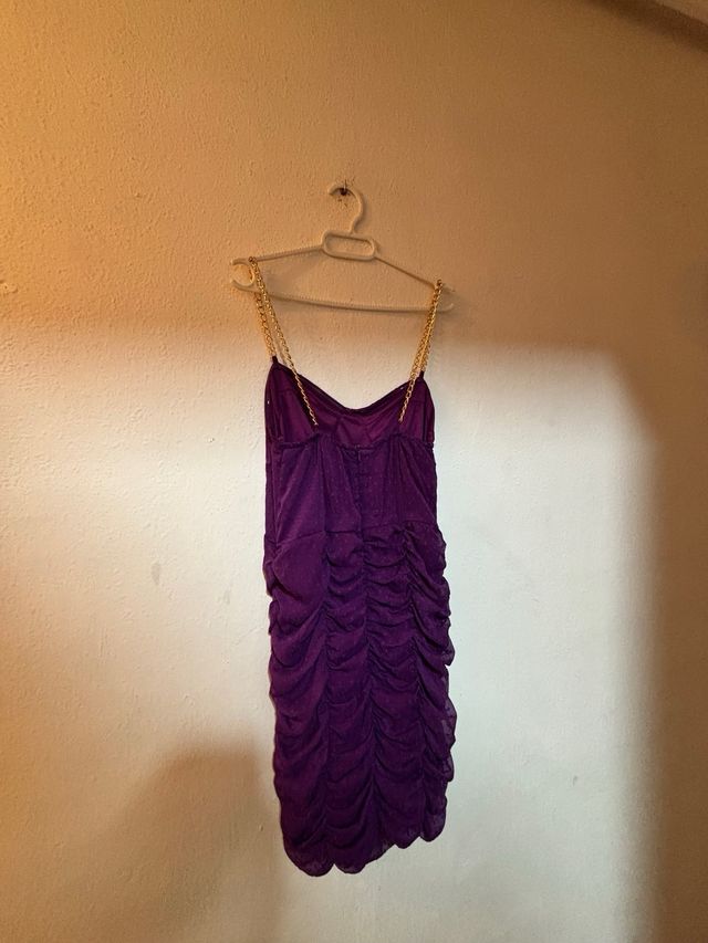 Vestido morado talla L