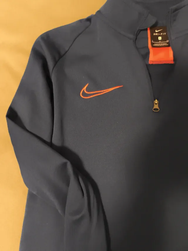 Sudadera Nike Media Cremallera Azul Naranja