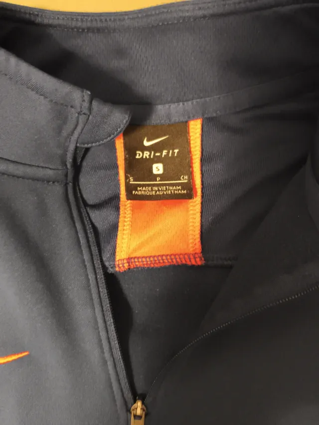 Sudadera Nike Media Cremallera Azul Naranja