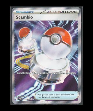 Carta Pokémon TCG "Scambio Full Art Holo AR 123"