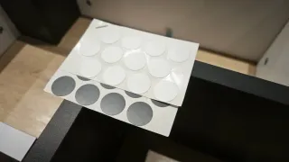 Estantería modular madera gris y blanca