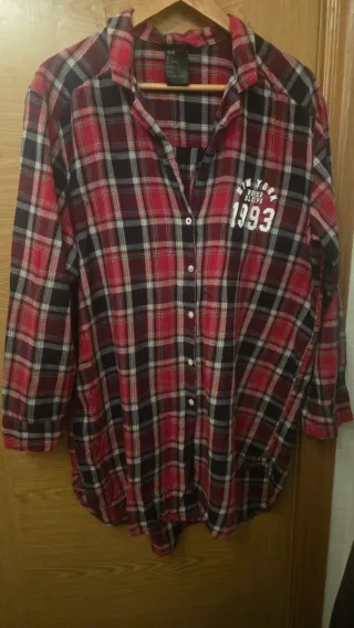 Camiseta cuadros H&M botones L