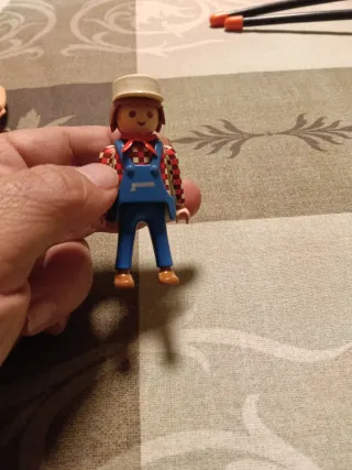 Figura Playmobil granjero/trabajador