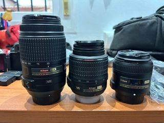 Cámara Nikon D5100 + 3 Lentes + Accesorios