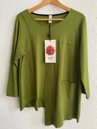 Jersey punto milano verde oliva Talla Única