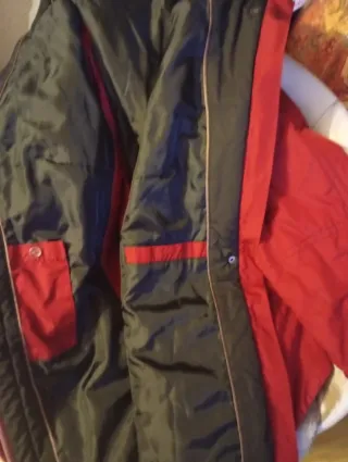 Anorak tres cuartas señora rojo