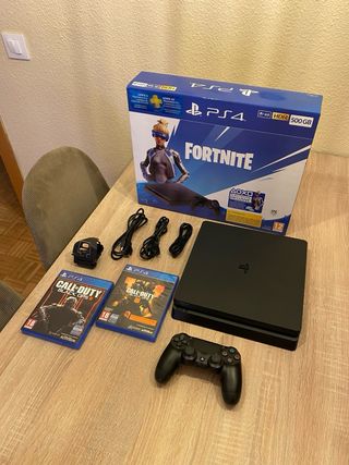 Consola PS4 Slim Fortnite + 2 Juegos Call of Duty