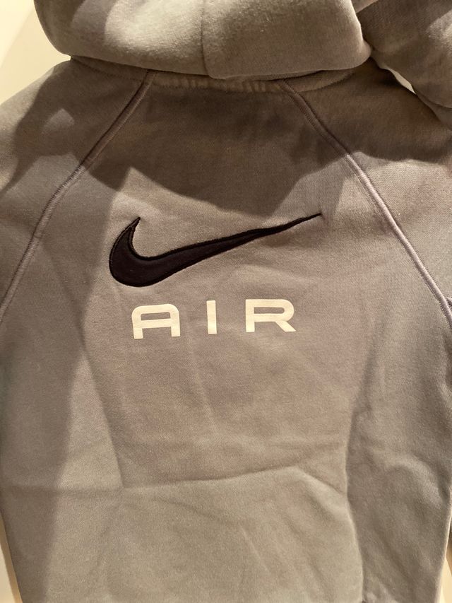 Sudadera Nike Air Gris Niño Talla S