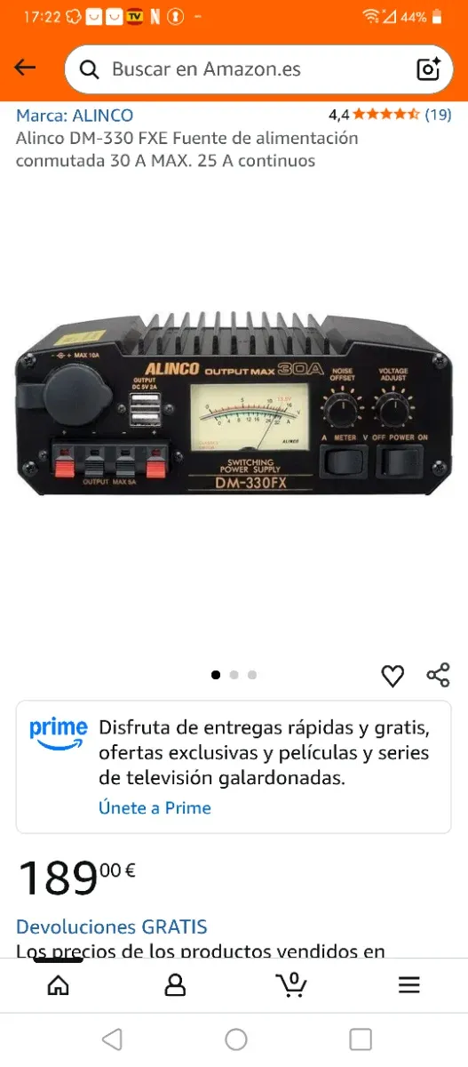 Fuente de Alimentación Alinco DM-330FX