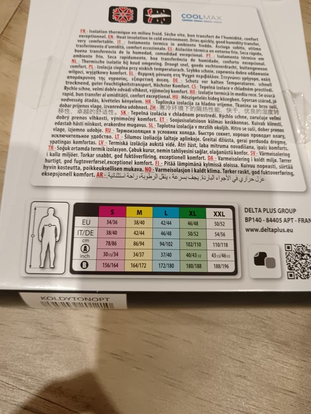 Camiseta Térmica Deltaplus Talla S