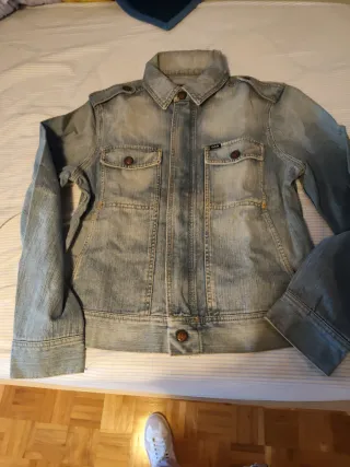 Cazadora Vaquera Mujer Azul