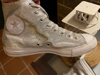 Converse All Star plateadas talla 41