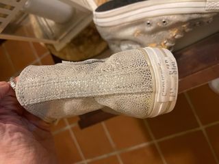 Converse All Star plateadas talla 41