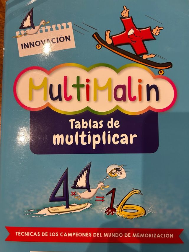 Libro MultiMalin Tablas de Multiplicar