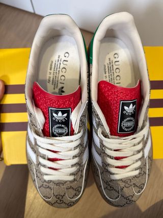 Zapatillas Gucci x Adidas Marrones y Verdes