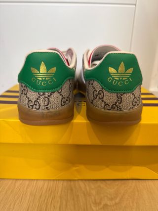 Zapatillas Gucci x Adidas Marrones y Verdes