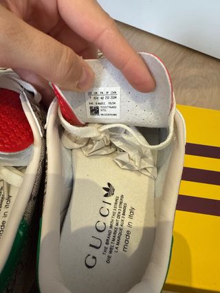 Zapatillas Gucci x Adidas Marrones y Verdes
