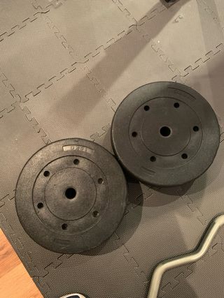 4 Discos de Goma para Musculación 10Kg