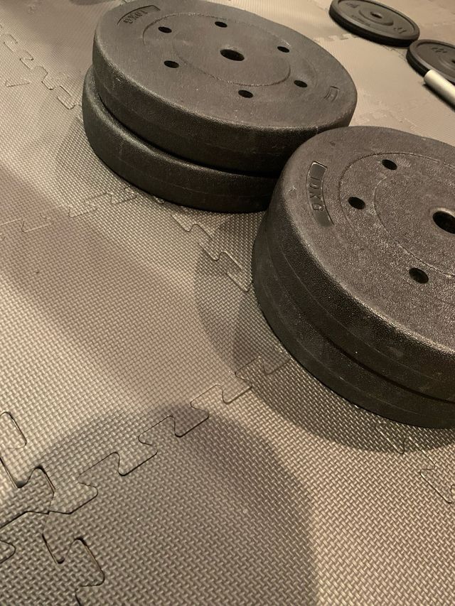 Discos de Goma para Musculación 10Kg