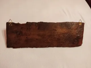 Appendiabiti in legno con ganci in metallo