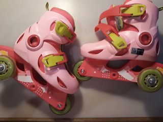 Patines Infantiles Oxelo Rosas Talla 26-28