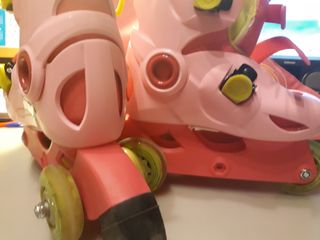 Patines Infantiles Oxelo Rosas Talla 26-28