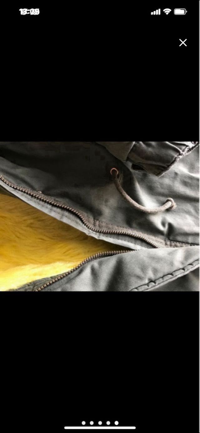 Abrigo Parka Zara Verde Talla 13-14 años