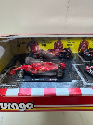 Burago Ferrari 1:43 6 Coches Fórmula 1