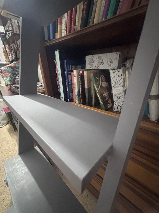 Estantería Escalera Madera y Plástico