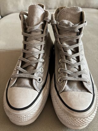 Converse Chuck Taylor Plataforma Gris