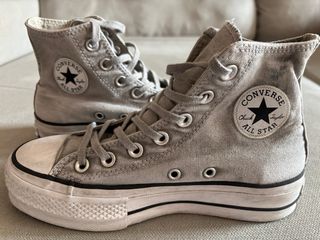 Converse Chuck Taylor Plataforma Gris