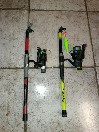 2 Cañas de Pescar con Carretes