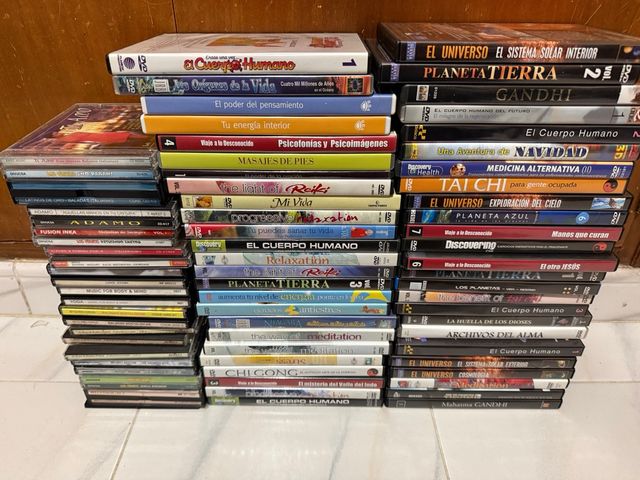 Lote DVDs y CDs Variados 0,5€/Ud.