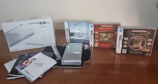 Nintendo DS Lite Silver + 3 Giochi