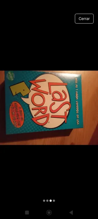 Juego de mesa Last Word sin abrir