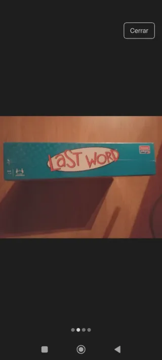 Juego de mesa Last Word sin abrir