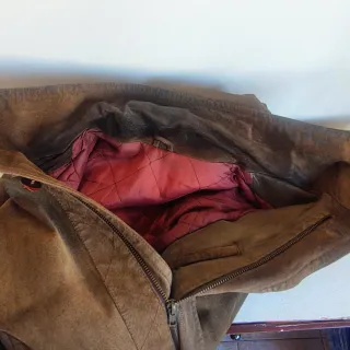 Parka Vintage Ante Marrón Sallurtegui Piel