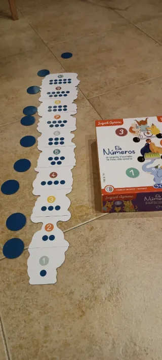 Puzzle de números con animales de circo