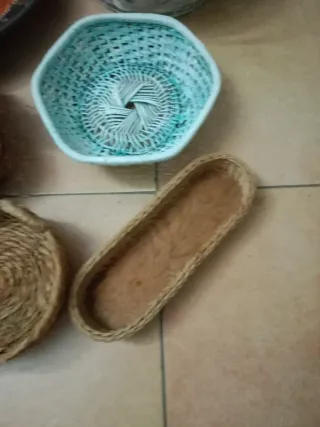 Lote de cestas decorativas