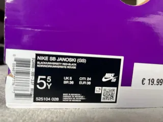 Nike SB Janoski nere e rosse