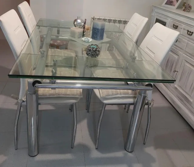 Mesa Comedor Cristal Extensible